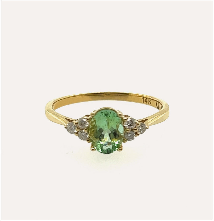 Elphaba | 14K Gold & Green Tourmaline