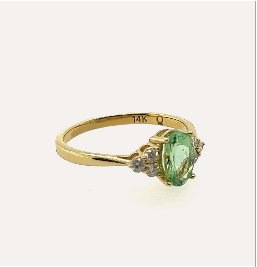 Elphaba | 14K Gold & Green Tourmaline