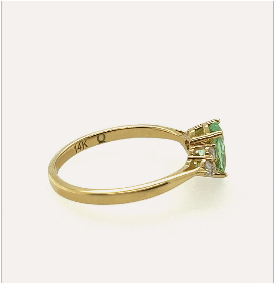 Elphaba | 14K Gold & Green Tourmaline