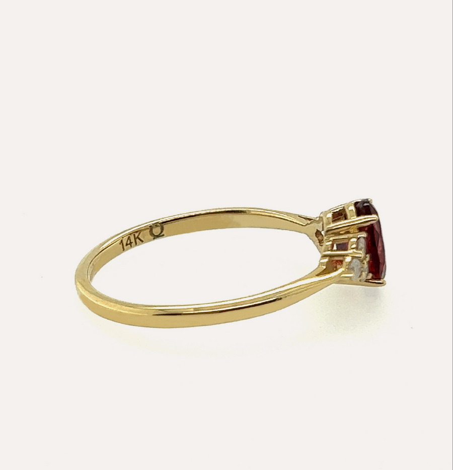 Artemis | 14K Gold & Garnet