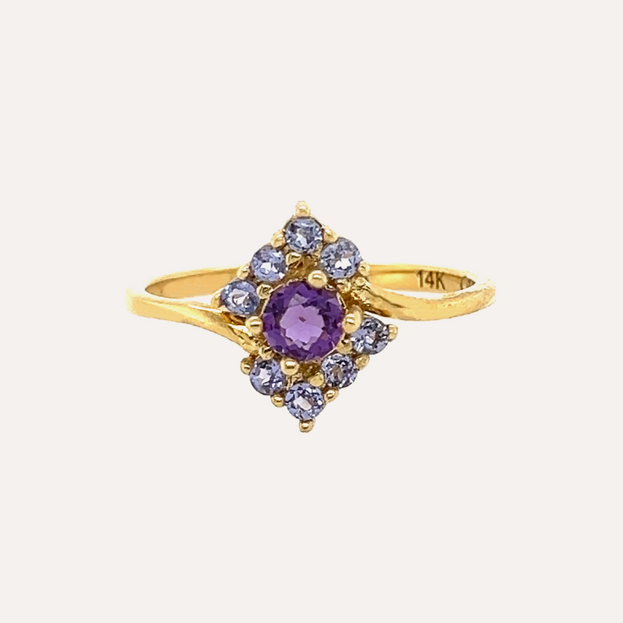 Celie | 14K Amethyst & Tanzanite