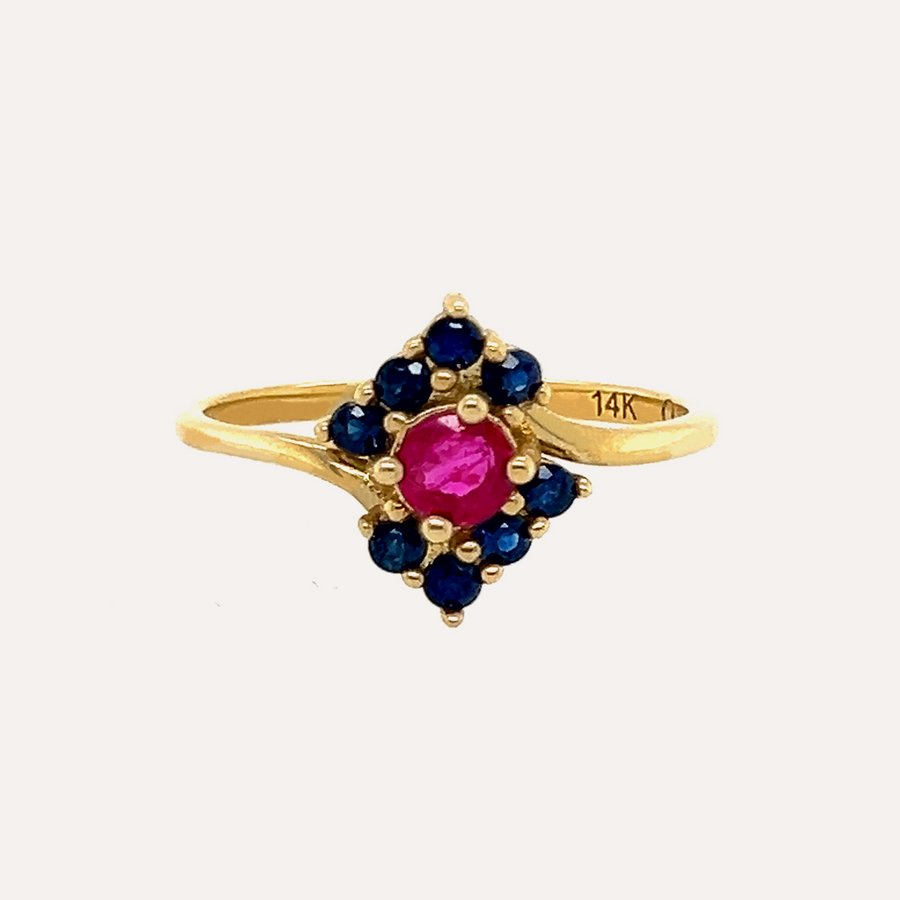 Sadie | 14K Ruby & Sapphire