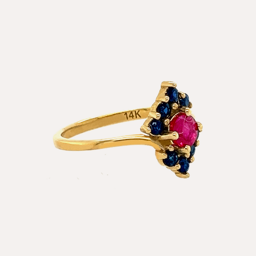 Sadie | 14K Ruby & Sapphire