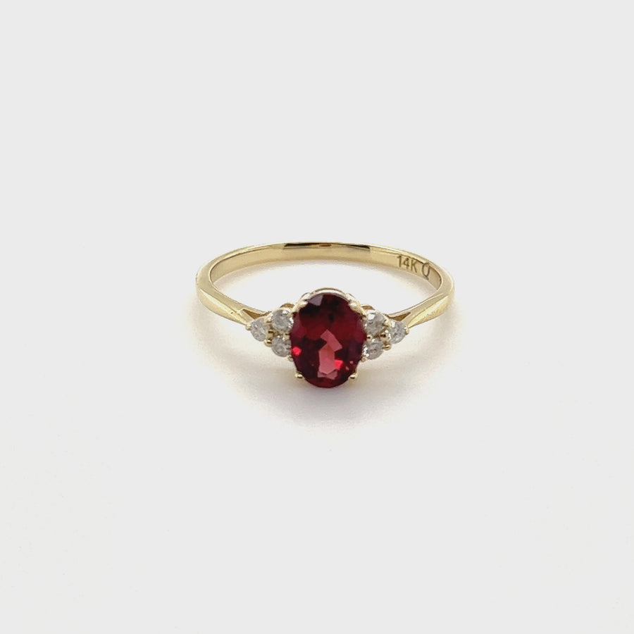 Artemis | 14K Gold & Garnet