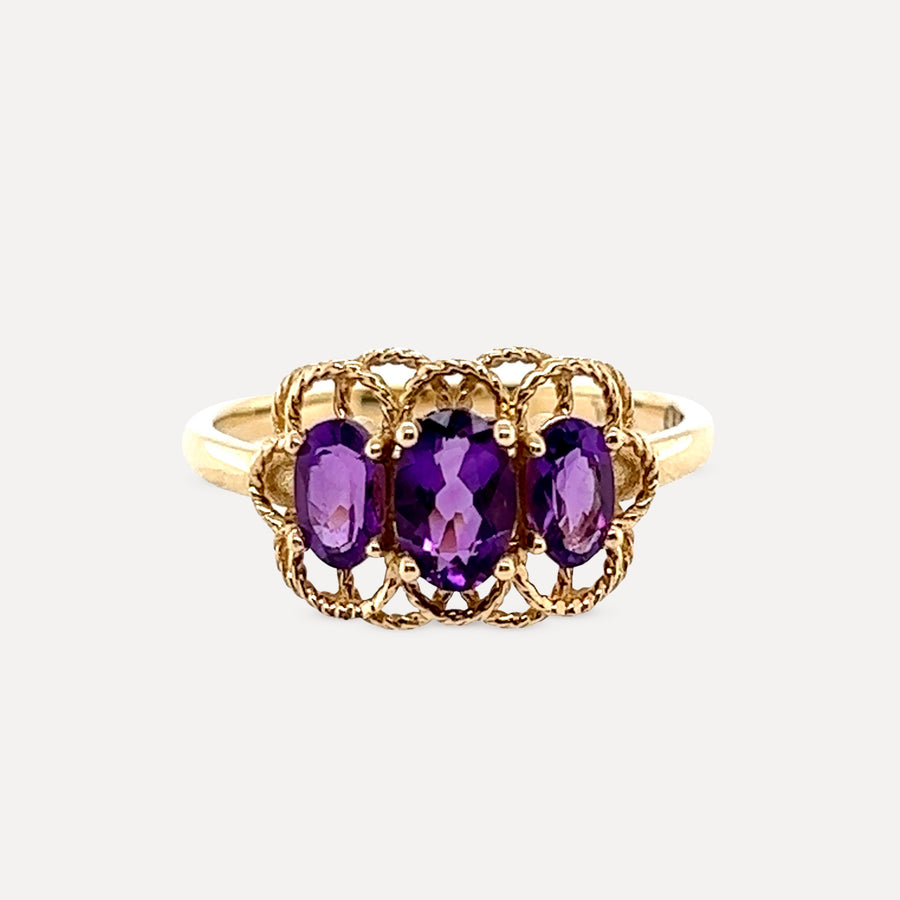 Clara | 14K Gold Amethyst