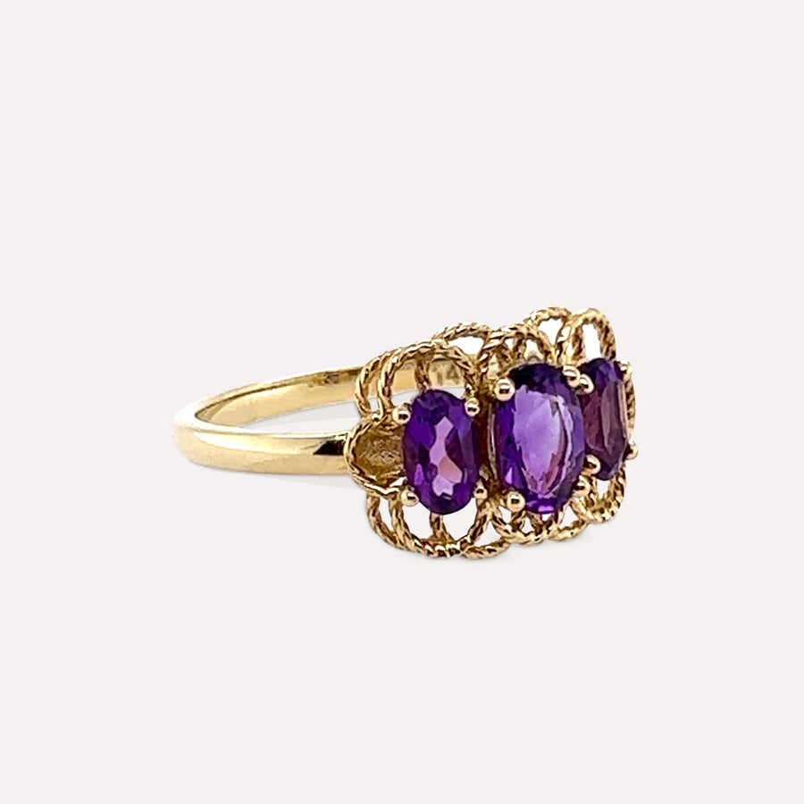 Clara | 14K Gold Amethyst