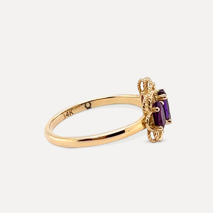 Clara | 14K Gold Amethyst