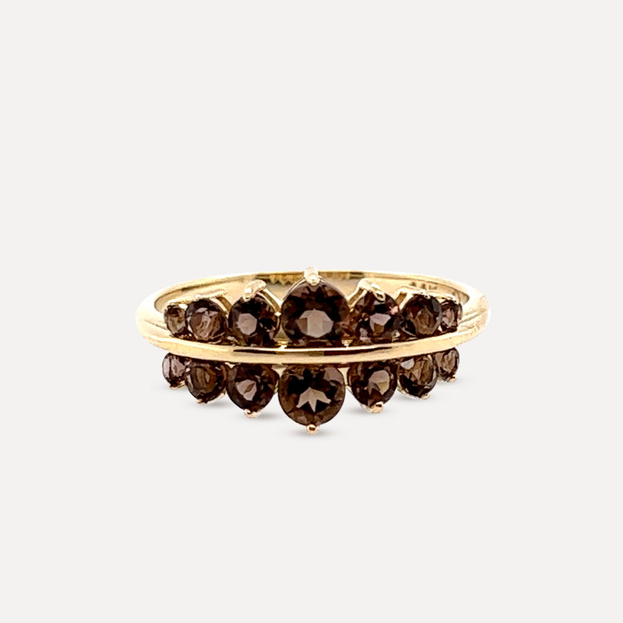 Odile | 14K Gold Smokey Quartz