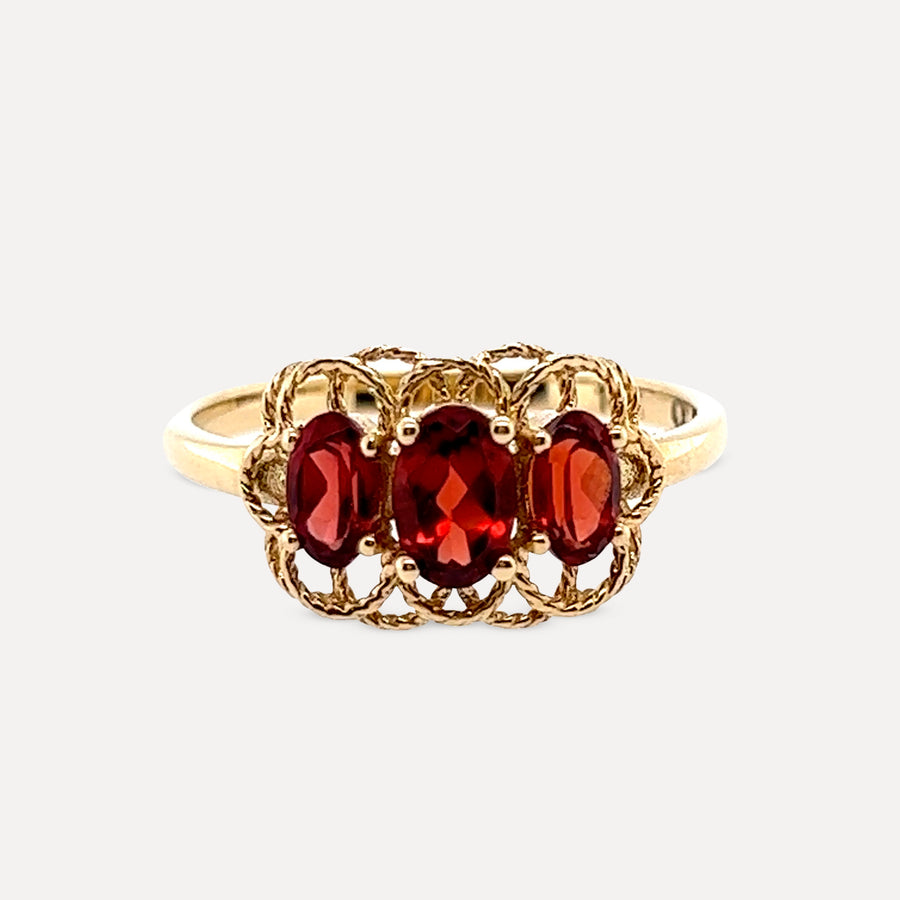 Scarlett | 14K Gold Garnet