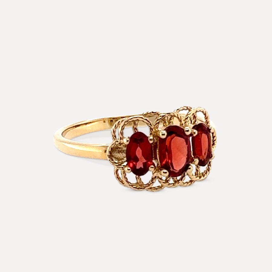 Scarlett | 14K Gold Garnet