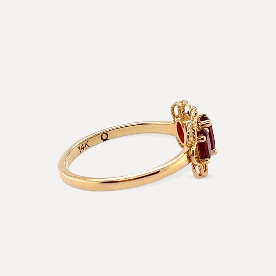 Scarlett | 14K Gold Garnet