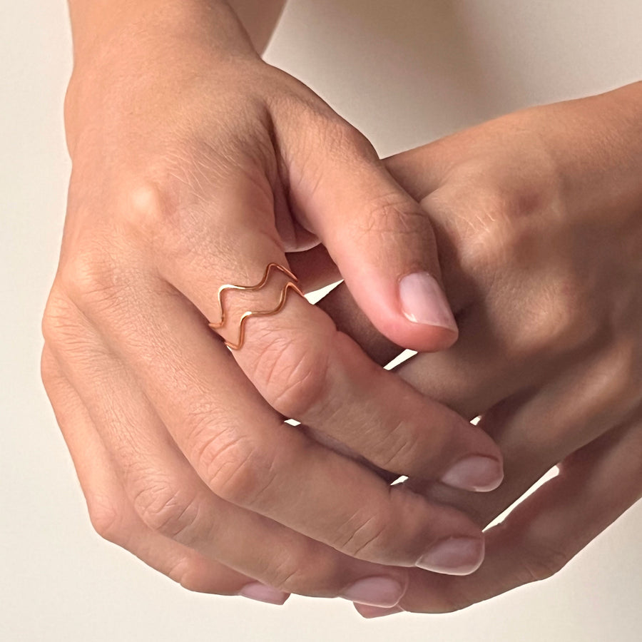 Wavy Stacking Ring