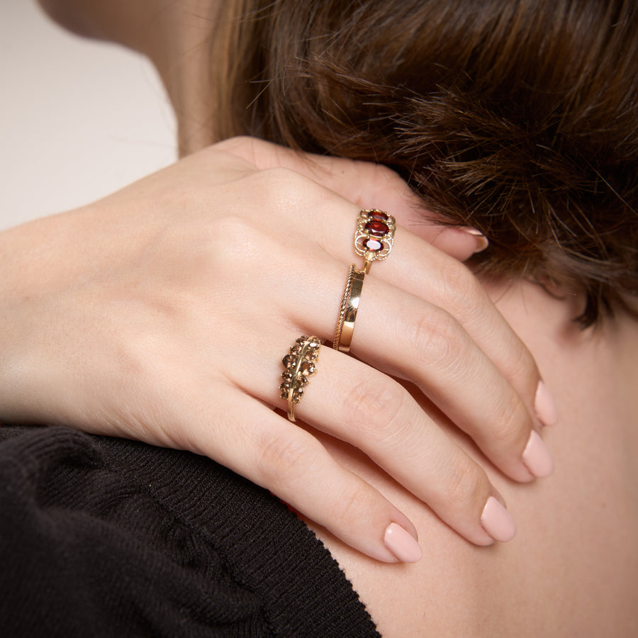 Odile | 14K Gold Smokey Quartz