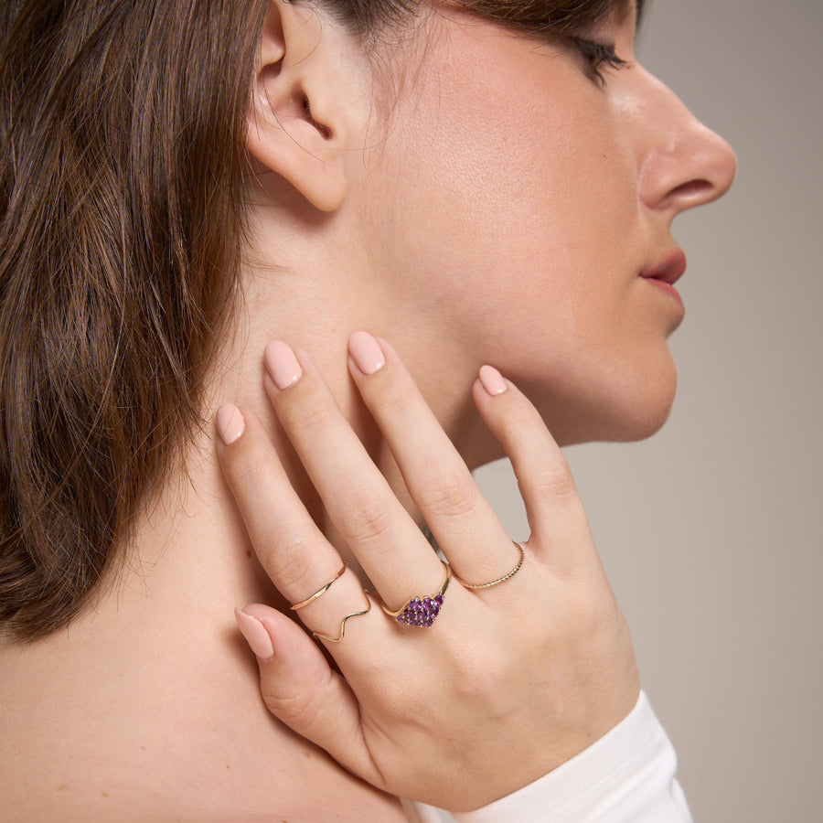 Viola | 14K Gold Amethyst