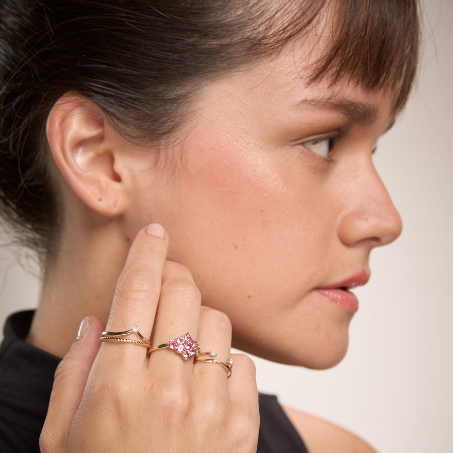 Portia | 14K Gold Pink Tourmaline